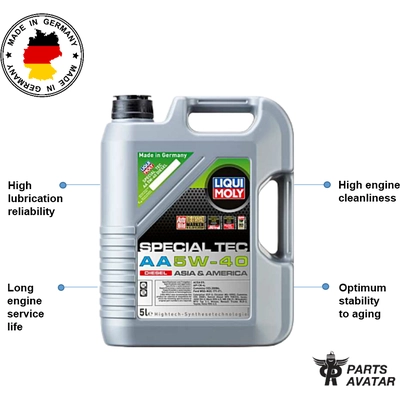 5W40 Special Tec AA 5L - Liqui Moly Synthetic Engine Oil 20426 pa2