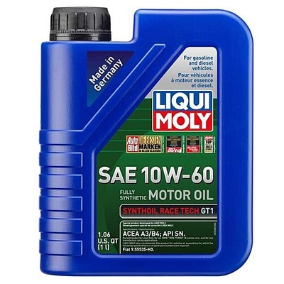 10W60 Synthoil Race Tech GT1 1L - Liqui Moly Synthetic Engine Oil 2068 pa1