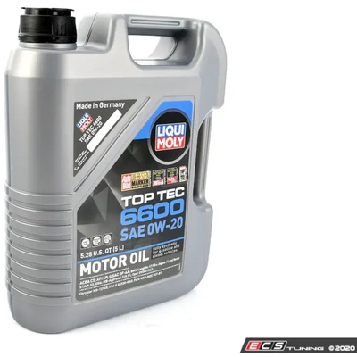 0W20 Top Tec 6600 5L - Liqui Moly Synthetic Engine Oil 22046 pa6