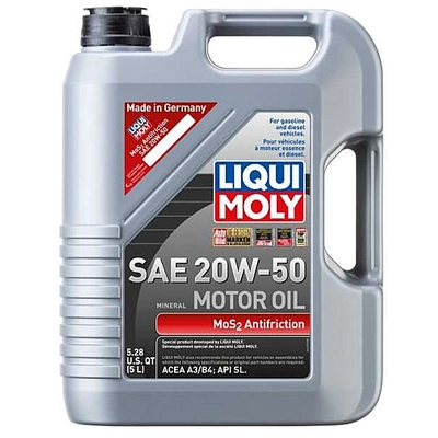 20W-50 MoS2 Antifriction 5L - Liqui Moly Synthetic Engine Oil 22072 pa1