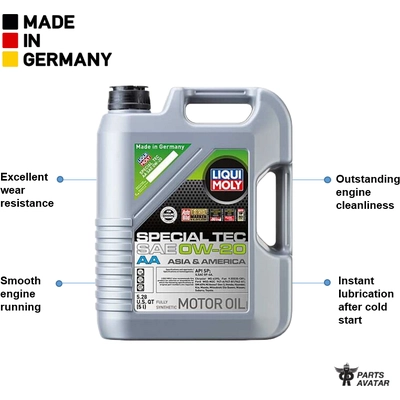 0W20 Special Tec AA 5L - Liqui Moly Synthetic Engine Oil 2208 (Pack Of 4) pa2