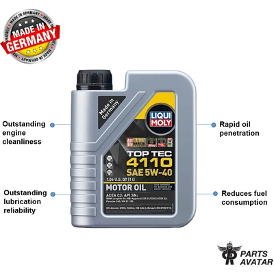 5W40 Top Tec 4110 Engine Oil 1L - Liqui Moly 22120 pa2