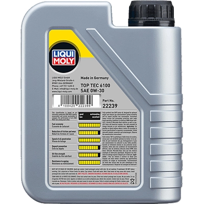 LIQUI MOLY - 22239 - Synthetic Motor Oil pa3
