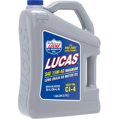 Lucas Oil - 10076 - SAE 15W-40 Magnum High TBN CI-4 Oil - 1 Gallon pa3