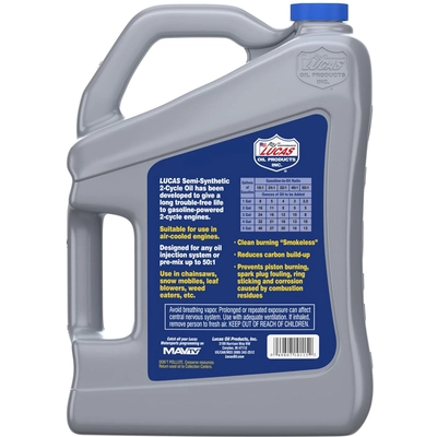 Lucas Oil - 10115 - Semi-Synthetic 2-Cycle Oil - 1 Gallon pa1