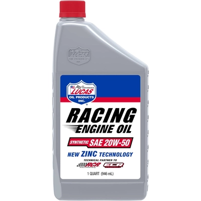 Lucas Oil - 10615 - Racing Only Motor Oil - Synthetic SAE 20W-50 - 1 Quart pa1