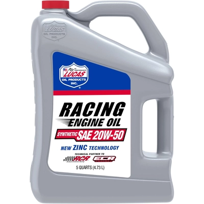 Lucas Oil - 10616 - Racing Only Motor Oil - Synthetic SAE 20W-50 - 5 Quart pa1