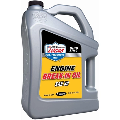 Lucas Oil - 10631 - Engine Break-In Oil - SAE 30 - 5 Quart pa1