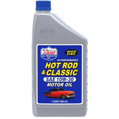 Lucas Oil - 10687 - Hot Rod & Classic Car Motor Oil - SAE 10W-30 - 1 Quart pa1