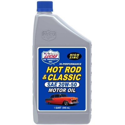 Lucas Oil - 10689 - Hot Rod & Classic Car Motor Oil - SAE 20W-50 - 1 Quart pa1