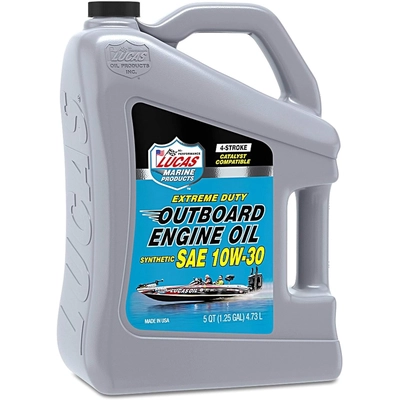 Lucas Oil - 10812 - Outboard Engine Oil Synthetic SAE 10W-30 - 5 Quart pa1