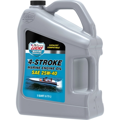 Lucas Oil - 10814 - 4-Stroke Marine Engine Oil SAE 25W-40 - 5 Quart pa2
