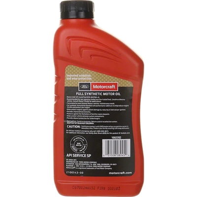 Engine Oil by MOTORCRAFT - XO0W20QFS pa9