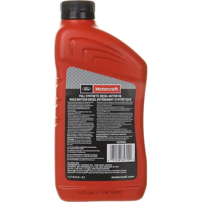 Engine Oil by MOTORCRAFT - XO5W40QSD pa6