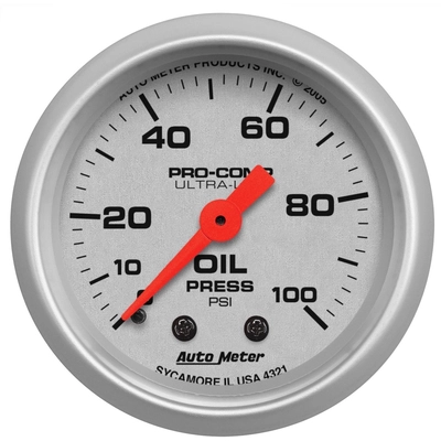 Engine Oil Pressure Gauge by AUTO METER - 4321 pa1