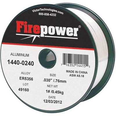 ER5356 .030" x 1 lb Aluminum Solid Welding Wire by FIRE POWER - 1440-0240 pa1
