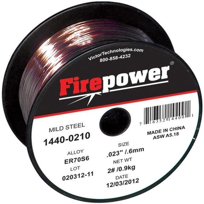 FIRE POWER - 1440-0211 - ER70S-6 .023" x 11 lb Mild Steel Solid Welding Wire pa1