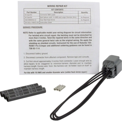 MOTORCRAFT - WPT1413 - Wire Assembly pa3
