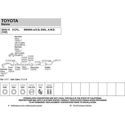 Exhaust Manifold And Converter Assembly by WALKER - 16663 pa5