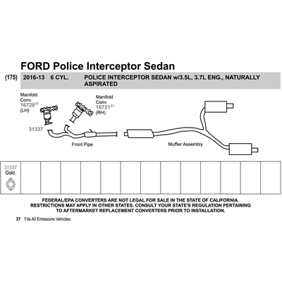 Exhaust Manifold And Converter Assembly by WALKER - 16721 pa4