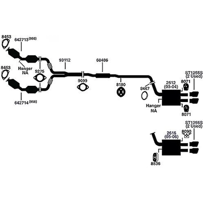 AP EXHAUST - 9275 - Joint de bride de tuyau d'échappement pa2