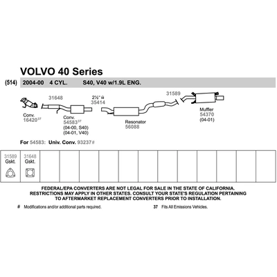 Exhaust Pipe Flange Gasket by WALKER USA - 31648 pa2