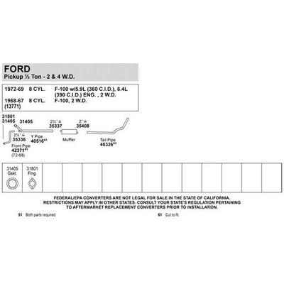 Exhaust Pipe by WALKER USA - 42371 pa7