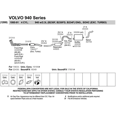 WALKER USA - 42754 - Exhaust Pipe pa11