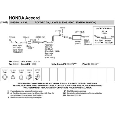 WALKER USA - 44489 - Exhaust Pipe pa3