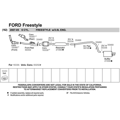 WALKER USA - 50452 - Exhaust Pipe pa10