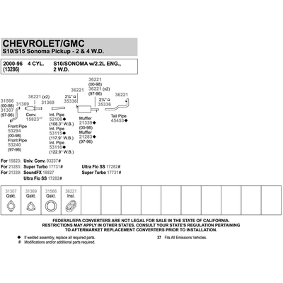 WALKER USA - 53294 - Exhaust Pipe pa6