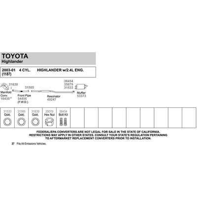 Exhaust Pipe by WALKER USA - 54456 pa3