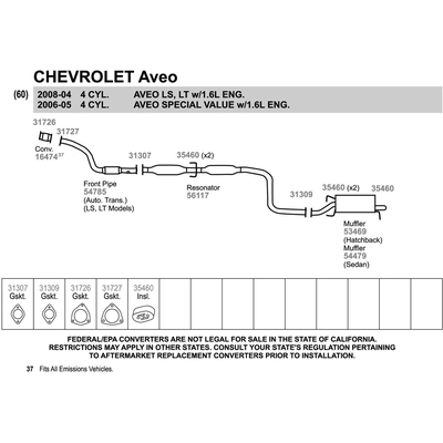 WALKER USA - 54785 - Exhaust Pipe pa4