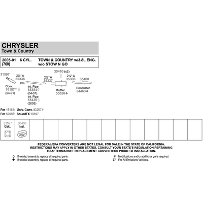 Exhaust Pipe by WALKER USA - 55354 pa2