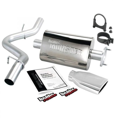 BANKS POWER PRODUCTS - 51314 - Steel Cat-Back Exhaust System with Single Rear Exit pa1