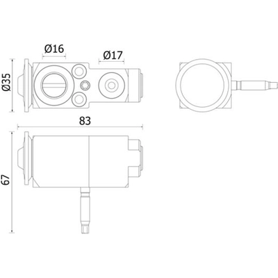 MAHLE ORIGINAL - AVE140-000P - AC expansion valve pa2