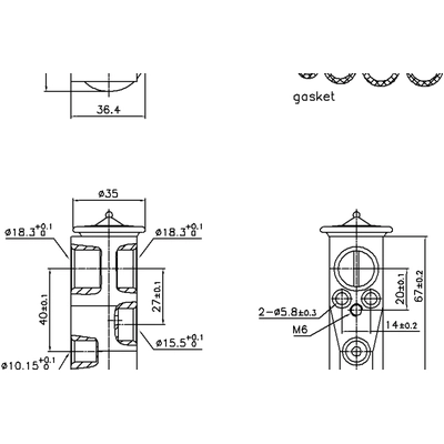 NISSENS - 999444 - A/C Expansion Valve pa1