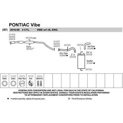 Extension Pipe by WALKER USA - 53868 pa2