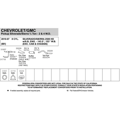 Extension Pipe by WALKER USA - 53896 pa1