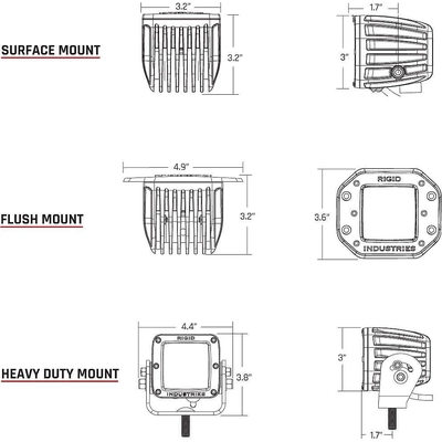 RIGID INDUSTRIES - 202213BLK - Exterior Multi Purpose LED pa7
