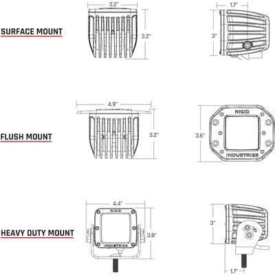 Exterior Multi Purpose LED by RIGID INDUSTRIES - 202513BLK pa2