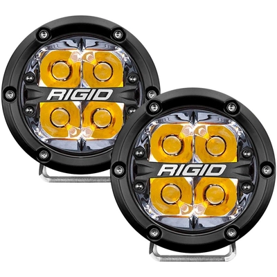 RIGID INDUSTRIES - 36114 - Round Spot Beam LED Lights with Amber Backlight pa1