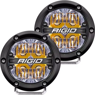 RIGID INDUSTRIES - 36118 - Round Driving Beam LED Lights with Amber Backlight pa2