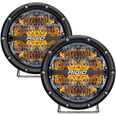 RIGID INDUSTRIES - 36206 - Round Driving Beam LED Lights with Amber Backlight pa1