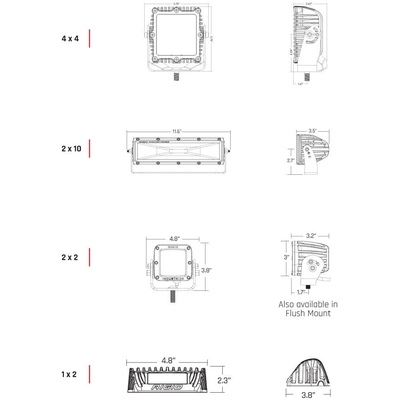 RIGID INDUSTRIES - 681513 - Scene Beam LED Light pa2