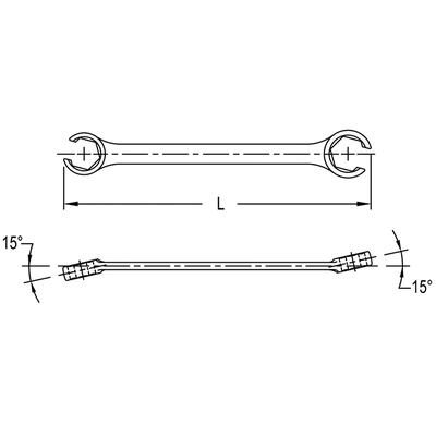 Flare Nut Wrench by GENIUS - 741012 pa2