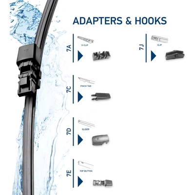 Flat Wiper Blade by HELLA - 358179131 pa2