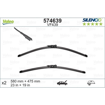 Flat Wiper Blade by VALEO - 574639 pa1