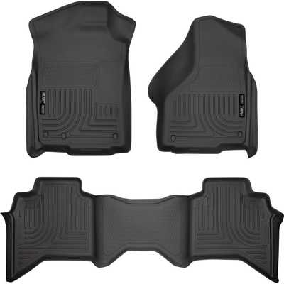 HUSKY LINERS - 98031 - Combo Black Floor Liners pa2