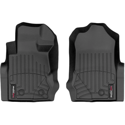 WEATHERTECH - 4416951 - 1st Row Black Molded Floor Liners pa1